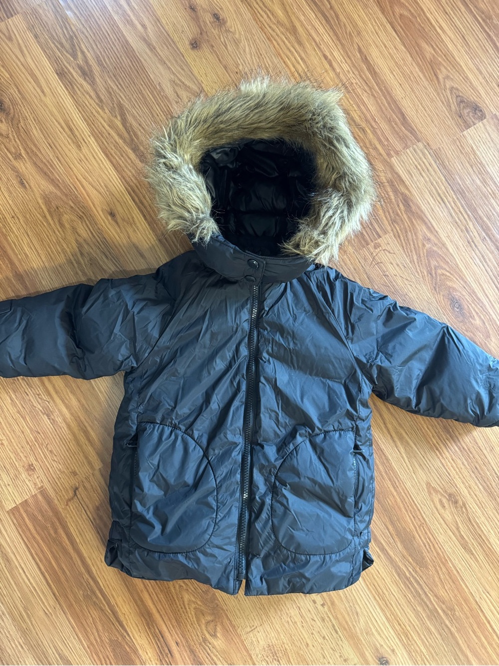 Zara Kids Black Puffer Coat | Size 2–3Y